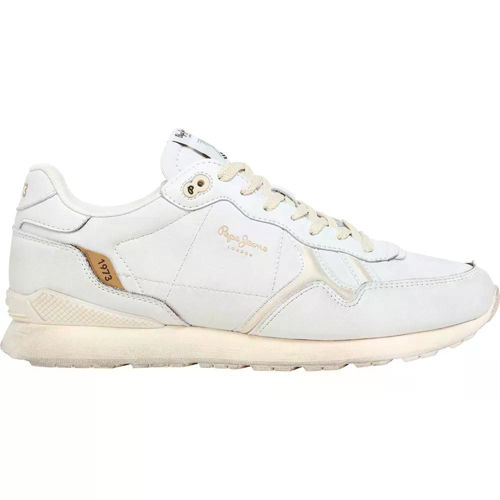 ペペ デニム ブリット ディストレス スニーカー （ EcruWhite ） | PEPE JEANS Brit Distress trainers  [t]