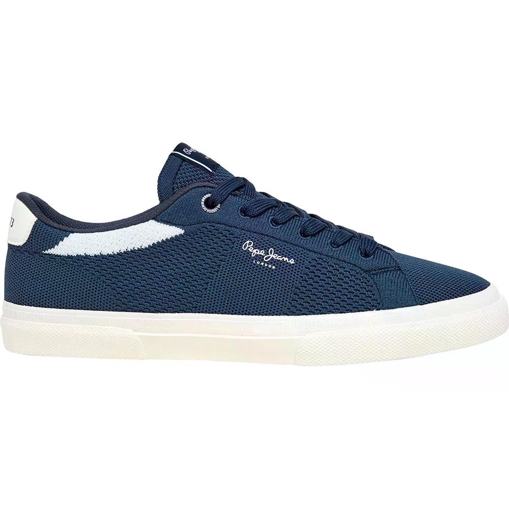 ペペ ジーンズ ケントン ニット スニーカー （ Navy ） | PEPE JEANS Kenton Knit trainers [t]