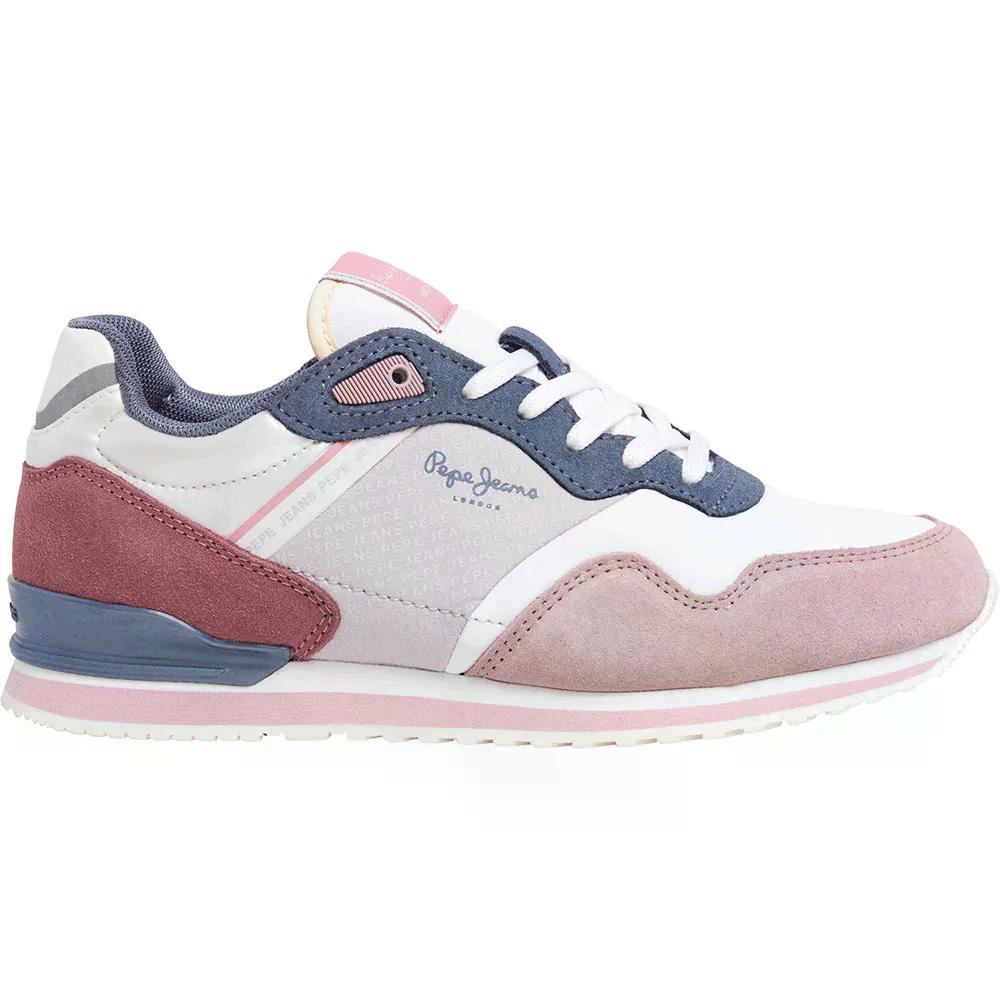 ペペ ジーンズ ロンドン プリント W スニーカー （ DustyPalePink ） | PEPE JEANS London Print W trainers [t]
