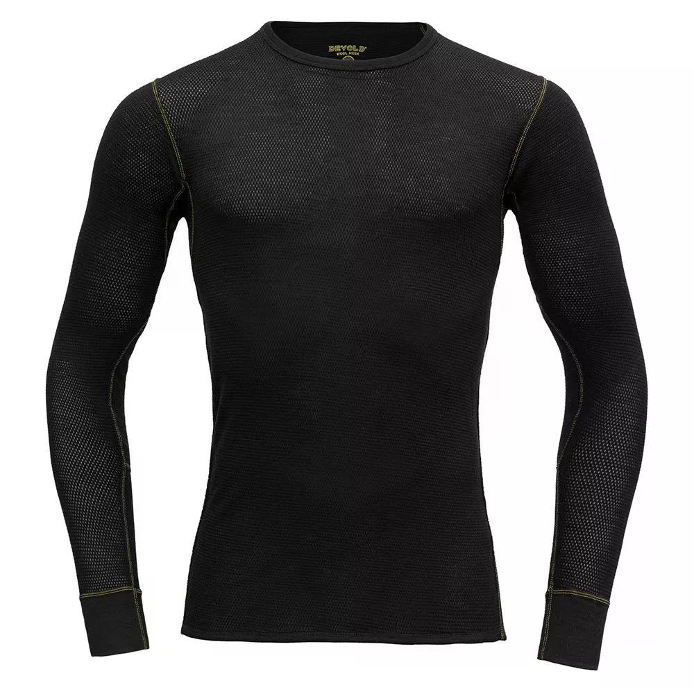 デヴォルド オブ ノルウェー ウール メッシュ 190 ロングスリーブ ベースレイヤー （ Caviar ） | DEVOLD OF NORWAY Wool Mesh 190 Long Sleeve Base Layer [t]