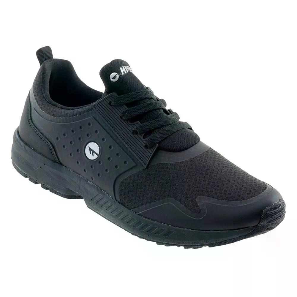 ご機嫌テック エメット 山歩き シューズ （ Black/Silver ） | HI-TEC Emmet hiking shoes  [t]