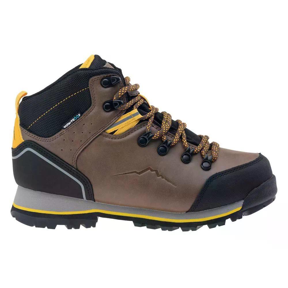 エルブルス タナー ミッド ダブリューピー ハイキング シューズ （ Brown/Black/Corn ） | ELBRUS Taner Mid WP hiking shoes [t]