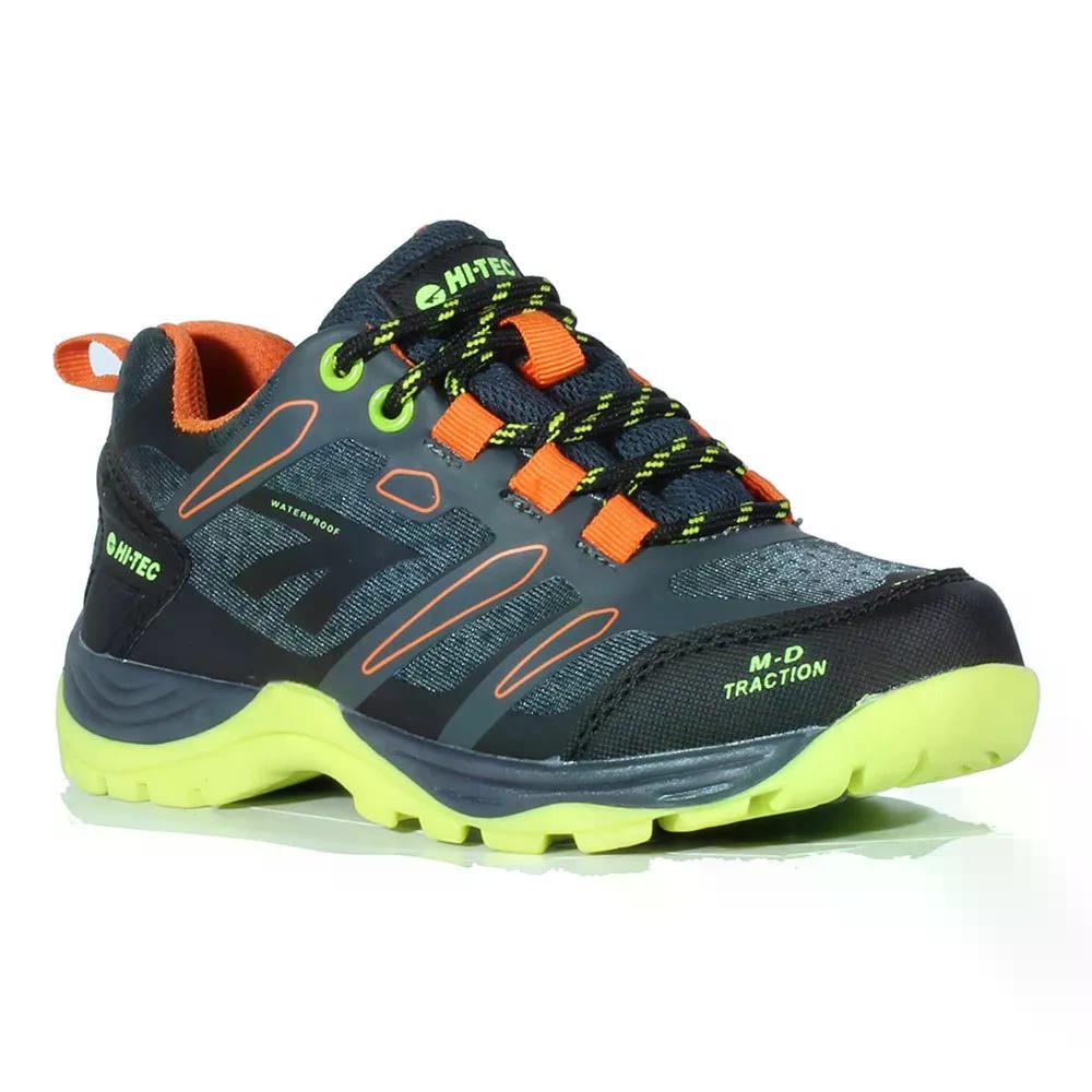 ハイテック トゥブカル ロー ジュニア ハイキング シューズ （ Charcoal/Limoncello/Orange ） | HI-TEC Toubkal Low Junior hiking shoes [t]｜クライムスワールド 店