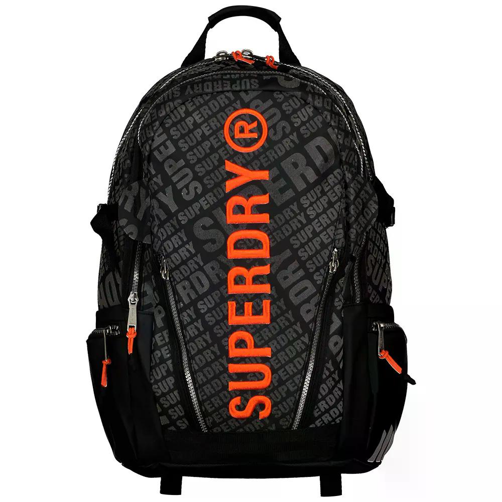 スーパードライ W9110425A うしろ側容器に並べる （ BlackReflective ） | SUPERDRY W9110425A backpack  [t]
