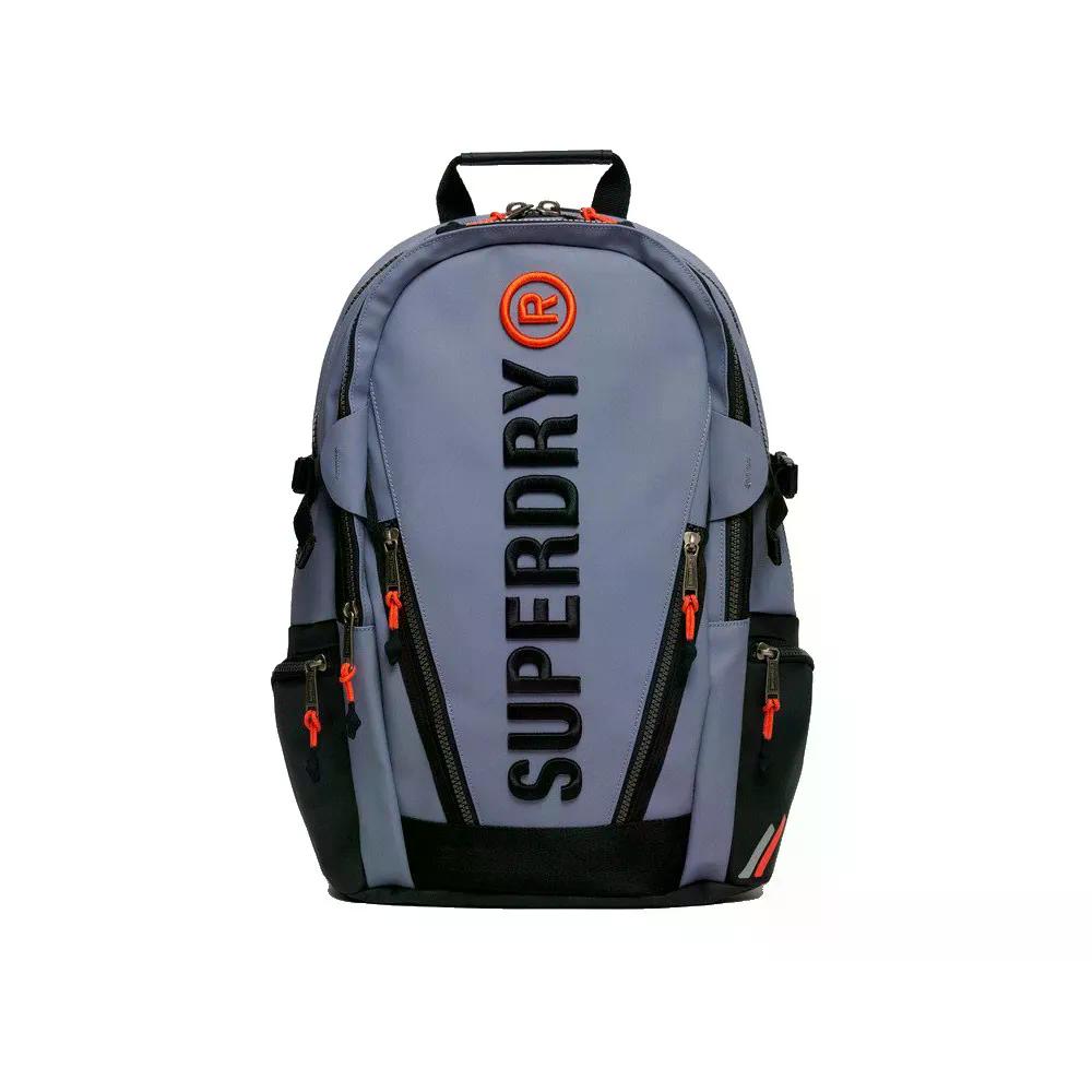 スーパードライ タープ エンブロイダード うしろ側容器に並べる （ GraniteBlue ） | SUPERDRY Tarp Embroidered backpack  [t]