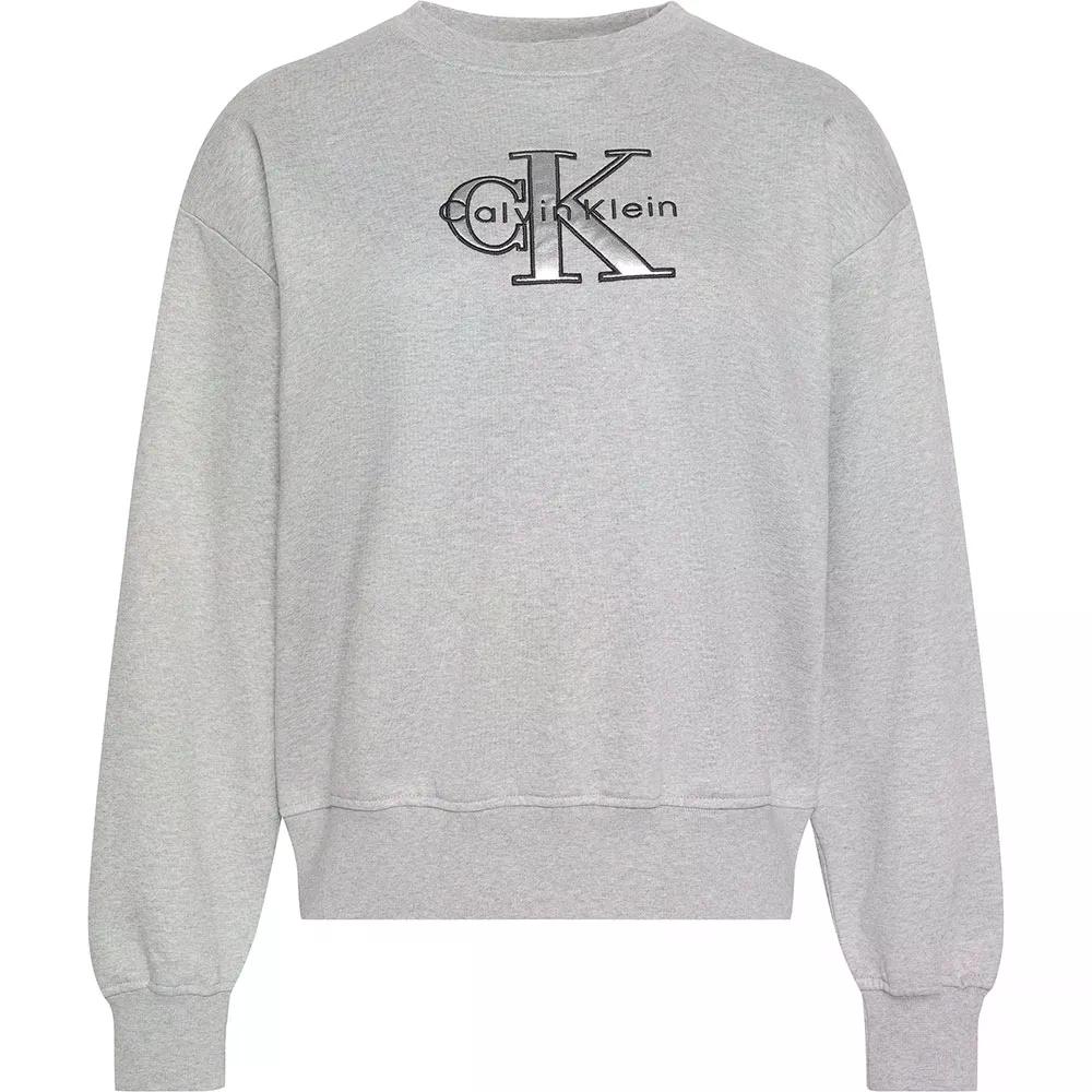 カルバン クラはたご屋 デニム LV047E825G トレイナー レディース （ HeroicGreyHeather ） | CALVIN KLEIN JEANS LV047E825G sweatshirt Woman  [t] ウェア-アウトドア