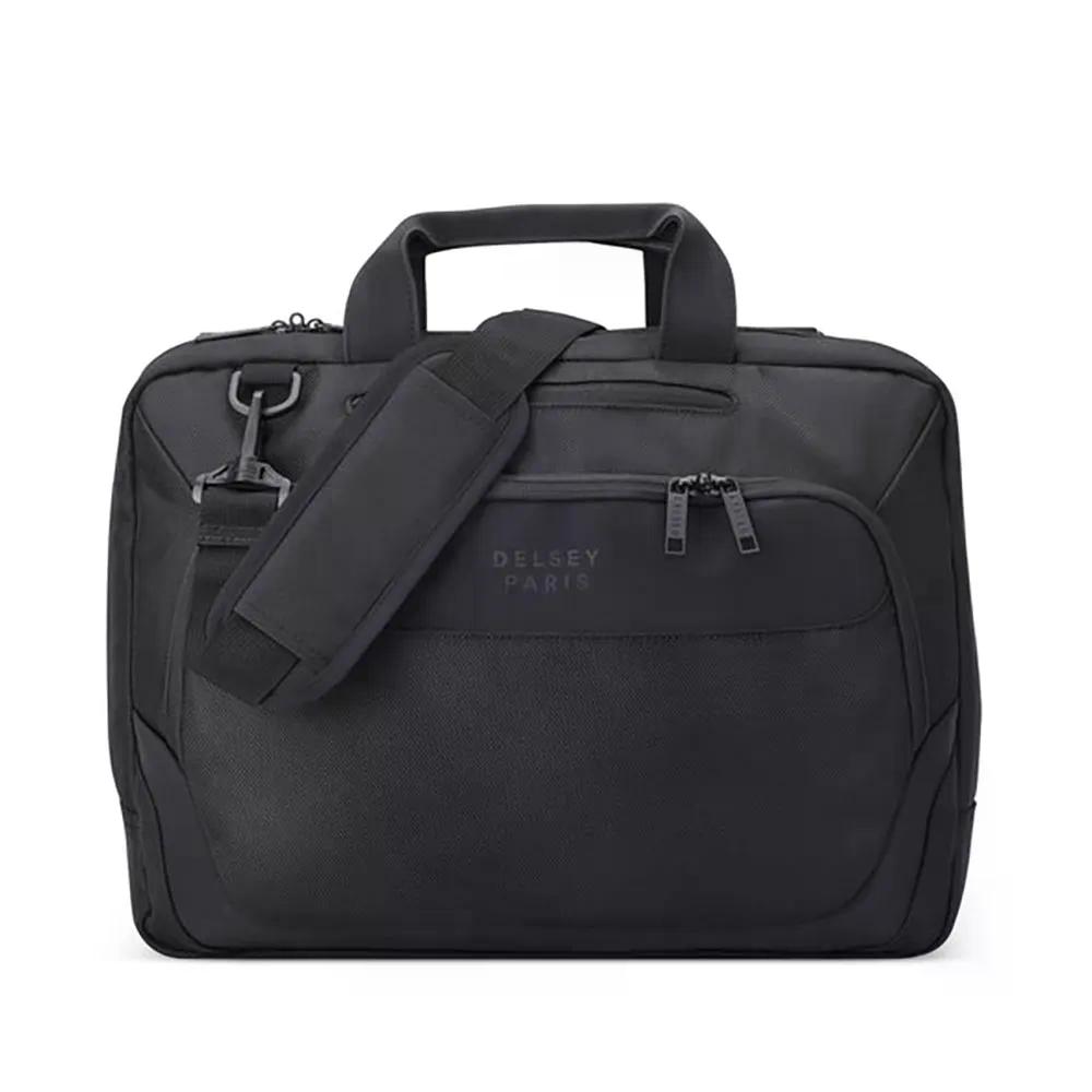 デルセー パルヴィス つけ加える 2-CPT 一回りとっ始め 入れもの （ Black ） | DELSEY Parvis Plus 2-Cpt Laptop Case  [t]