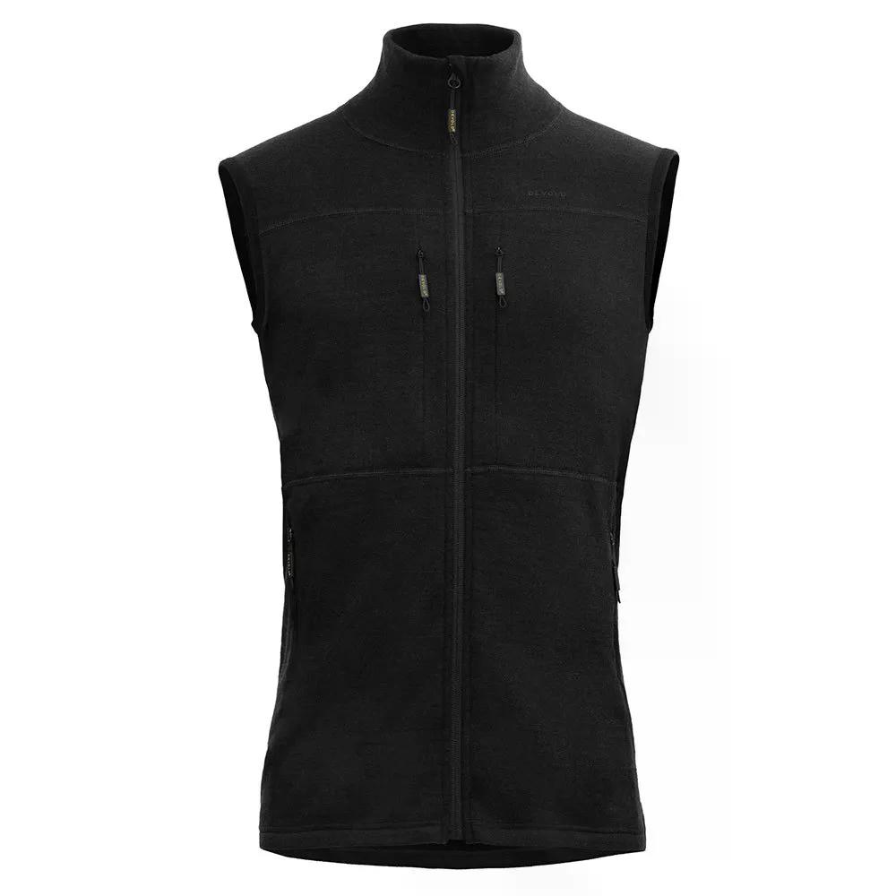 デボルド オブ ノルウェー エッガ グリッド メリノ ベスト （ Caviar ） | DEVOLD OF NORWAY Egga Grid Merino Vest [t]