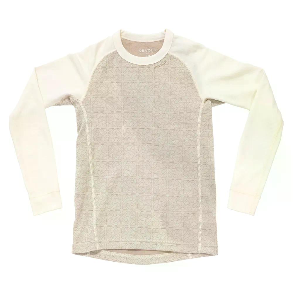 デボルド オブ ノルウェー デュオ アクティブ メリノ ロングスリーブ Tシャツ ジュニア （ RawWhite ） | DEVOLD OF NORWAY Duo Active Merino Long Sleeve T-Shirt Junior [t]