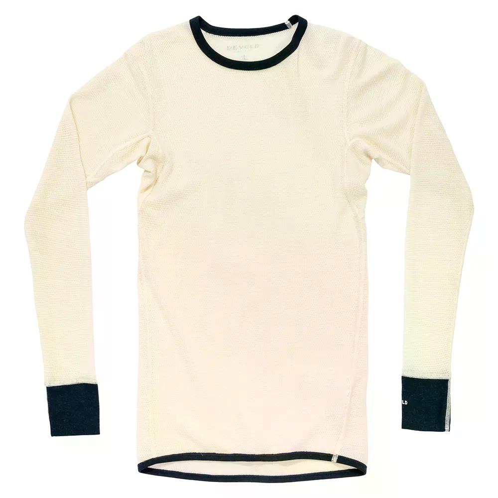 デボルド オブ ノルウェー ウール メッシュ 190 ロングスリーブ Tシャツ （ Ink/Offwhite ） | DEVOLD OF NORWAY Wool Mesh 190 Long Sleeve T-Shirt [t]