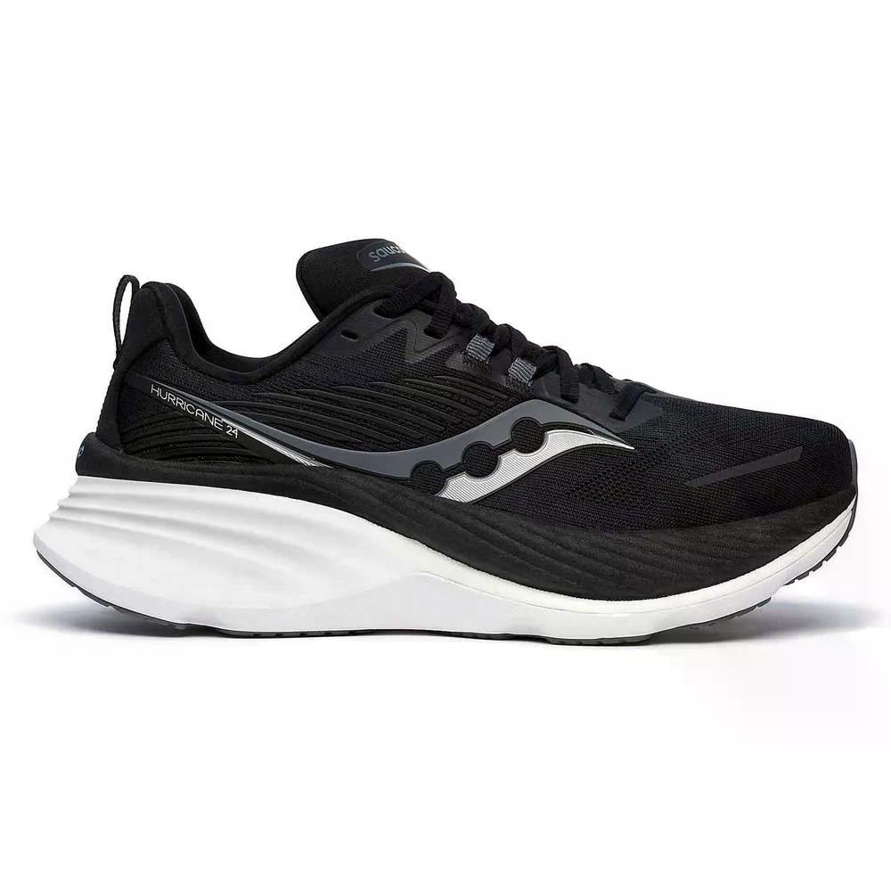 サッカニー ハリケイン 24 広広とした 駈けっくらシューズ （ Black/Carbon ） | SAUCONY Hurricane 24 wide running shoes  [t]