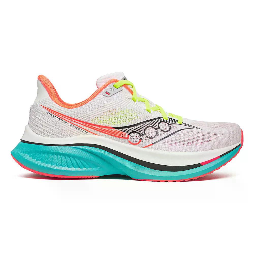 サッカニー エン海豚 素早さ 5 駈けっくらシューズ （ White/Mutant ） | SAUCONY Endorphin Speed 5 running shoes  [t]