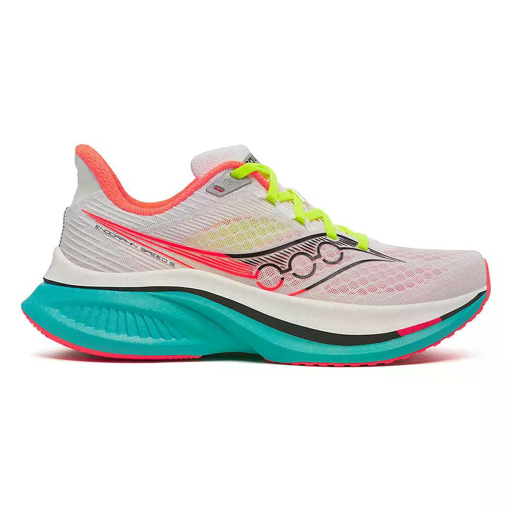 サッカニー エン海豚 素早さ 5 駈けっくらシューズ （ White/Mutant ） | SAUCONY Endorphin Speed 5 running shoes  [t]