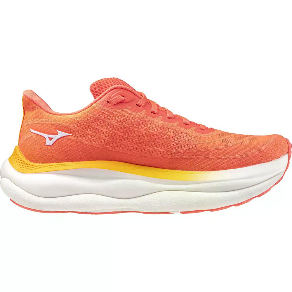ミズノ 縮くれる 天の原 9 駈けっくらシューズ （ StrikingCoral/BaseballWhite/C ） | MIZUNO Wave Sky 9 running shoes  [t]