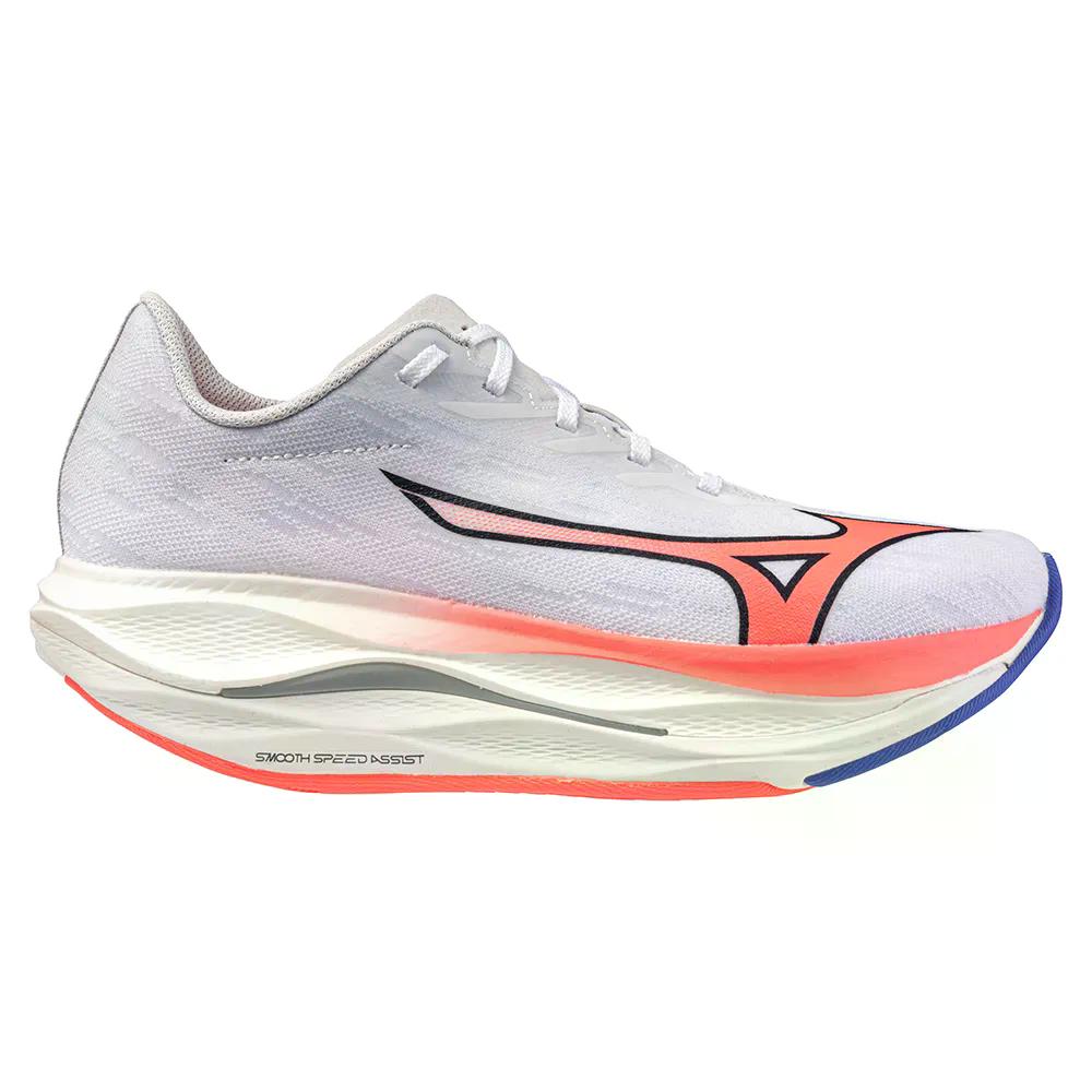 ミズノ 縮くれる リベリオン 閃光電球 3 駈けっくらシューズ （ White/StrikingCoral/IrisBloo ） | MIZUNO Wave Rebellion Flash 3 running shoes  [t]