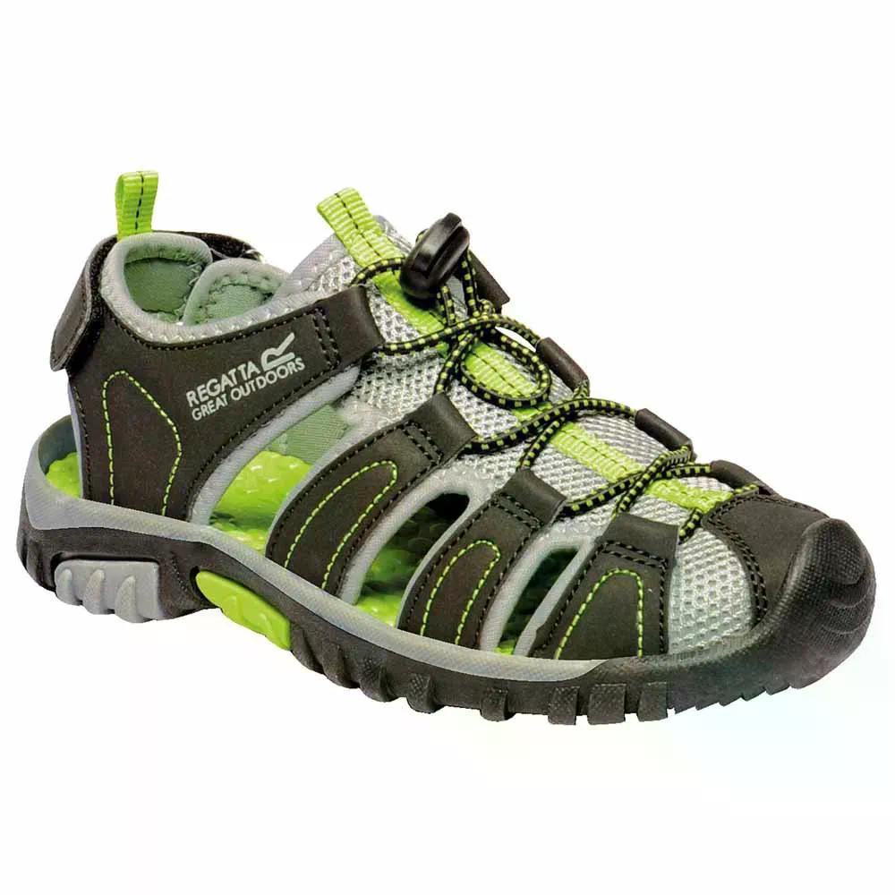 レガッタ ウエストショア サンダル 御坊っちゃん （ Black/LimeGreen ） | REGATTA Westshore Sandal Junior  [t] その他-サンダル