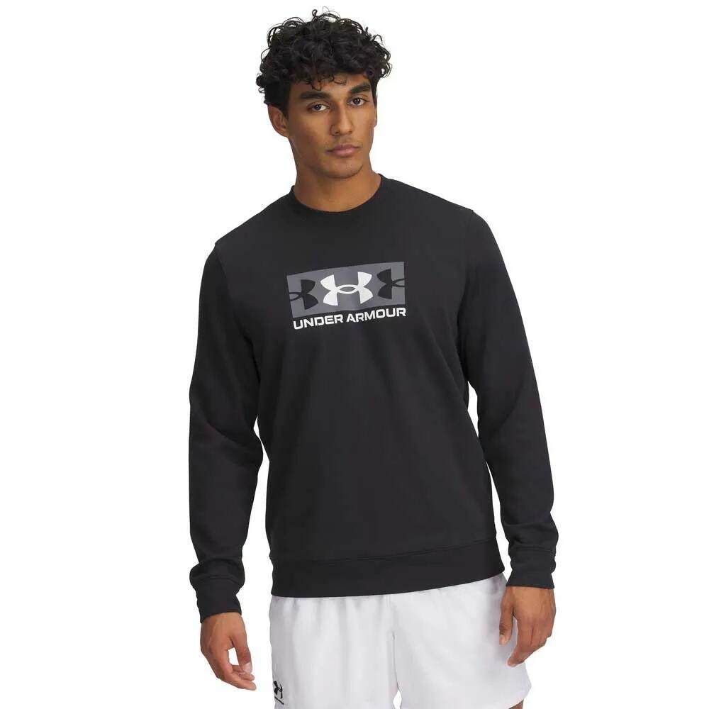 アンダーアーマー ライバル テリー ロゴ スウェットシャツ （ Black / Castlerock / White ） | UNDER ARMOUR Rival Terry Logo sweatshirt [t]｜クライムスワールド 店 11,160円