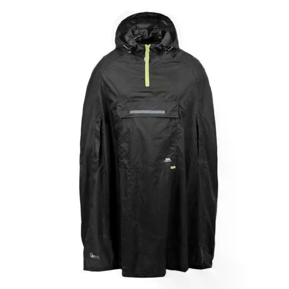 TRESPASS Qikpac ポンチョ （ Black ）  [t]