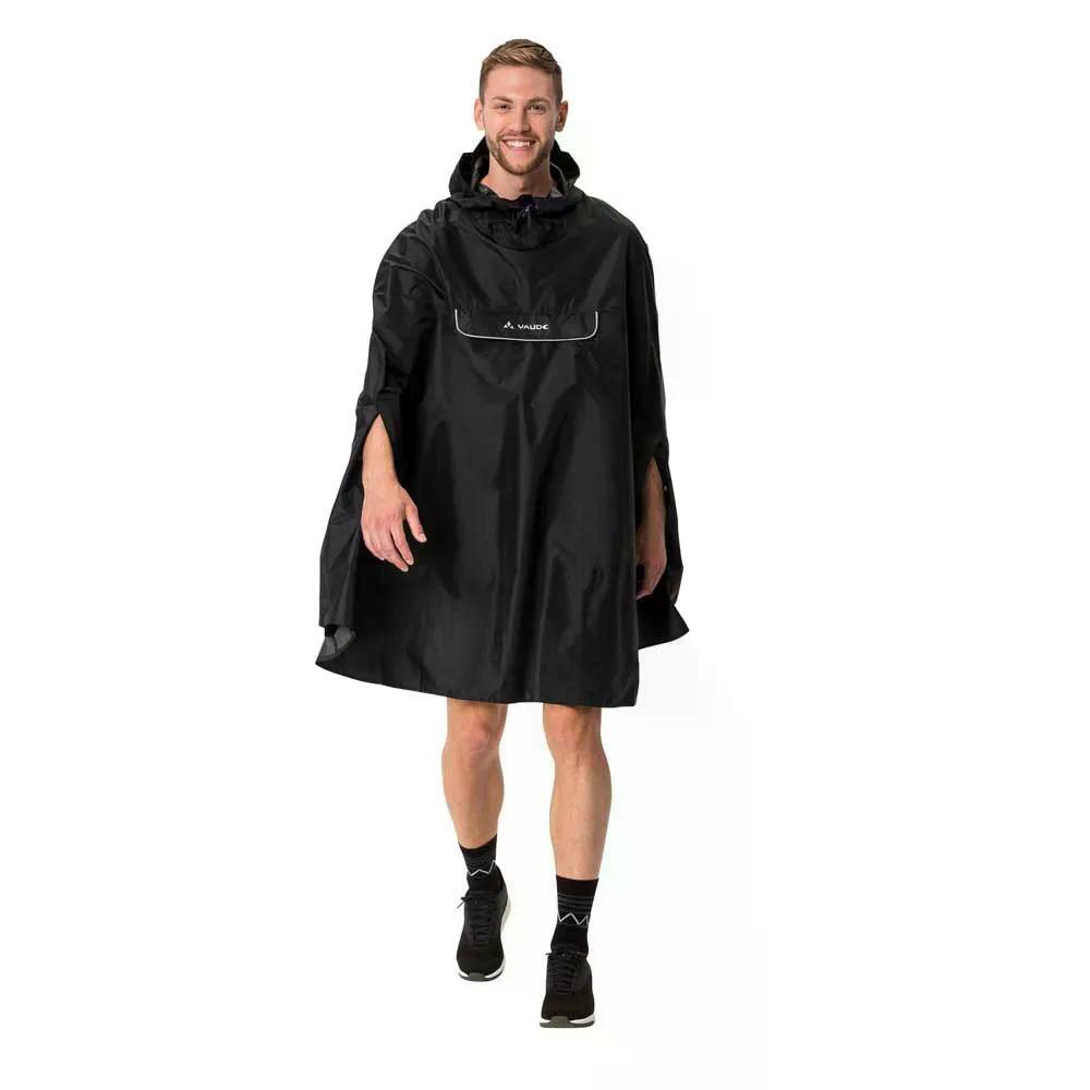 VAUDE  Valdipino 雨合羽ポンチョ （ Black ）  [t]
