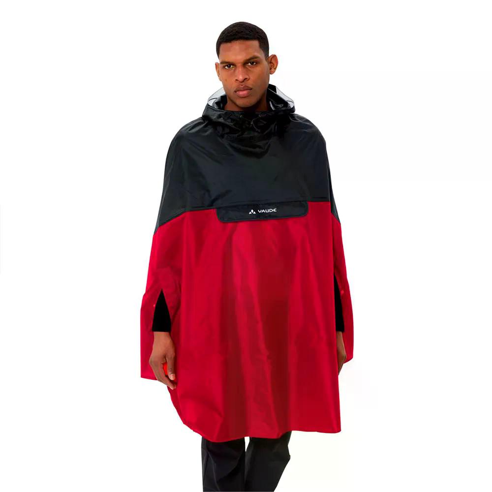 VAUDE Covero II ポンチョ （ Red/Black ）  [t]