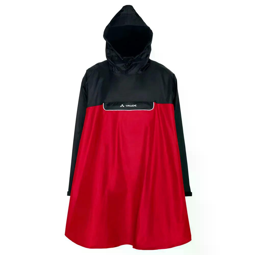 VAUDE  Valero 雨合羽ポンチョ （ Red/Black ）  [t]