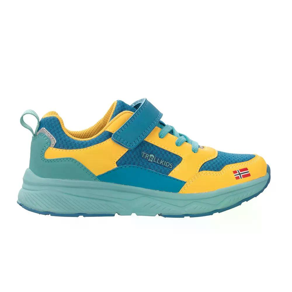 TROLLKIDS Haugesund 山歩きシューズ （ Ginger/AtlanticBlue/DuskyTurquoise ）  [t]