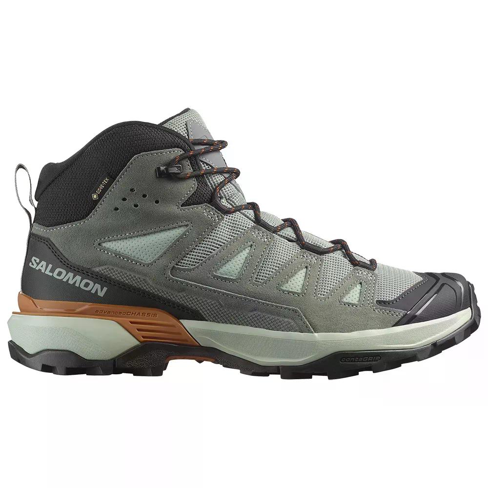 SALOMON X Ultra 360 Leather Mid GTX 山歩きブーツ （ WroughtIron/SedonaSage/Sierra ）  [t]
