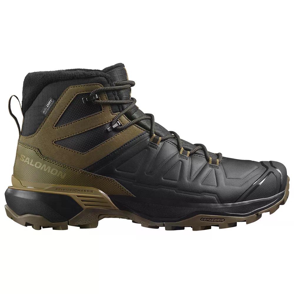 サロモン Xウルトラ スノーパイロット WP 山歩きブーツ （ Black/MilitaryOlive/GothicOlive ） | SALOMON X Ultra Snowpilot WP Hiking Boots  [t]