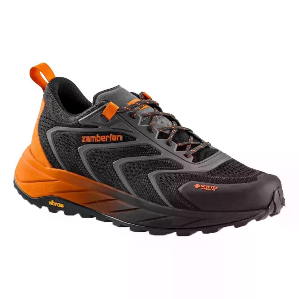 ザンバラン エクソトレイル GTX 山歩きシューズ （ BlackOrange ） | ZAMBERLAN Exotrail GTX Hiking Shoes  [t]