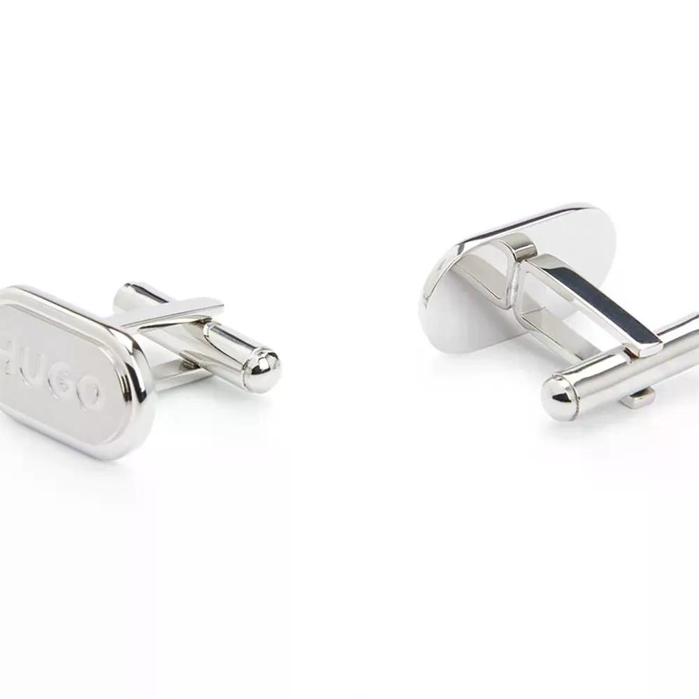 ヒューゴ E 古典派音楽 10191279 カフリンクス （ Silver ） | HUGO E Classic 10191279 cufflinks  [t]
