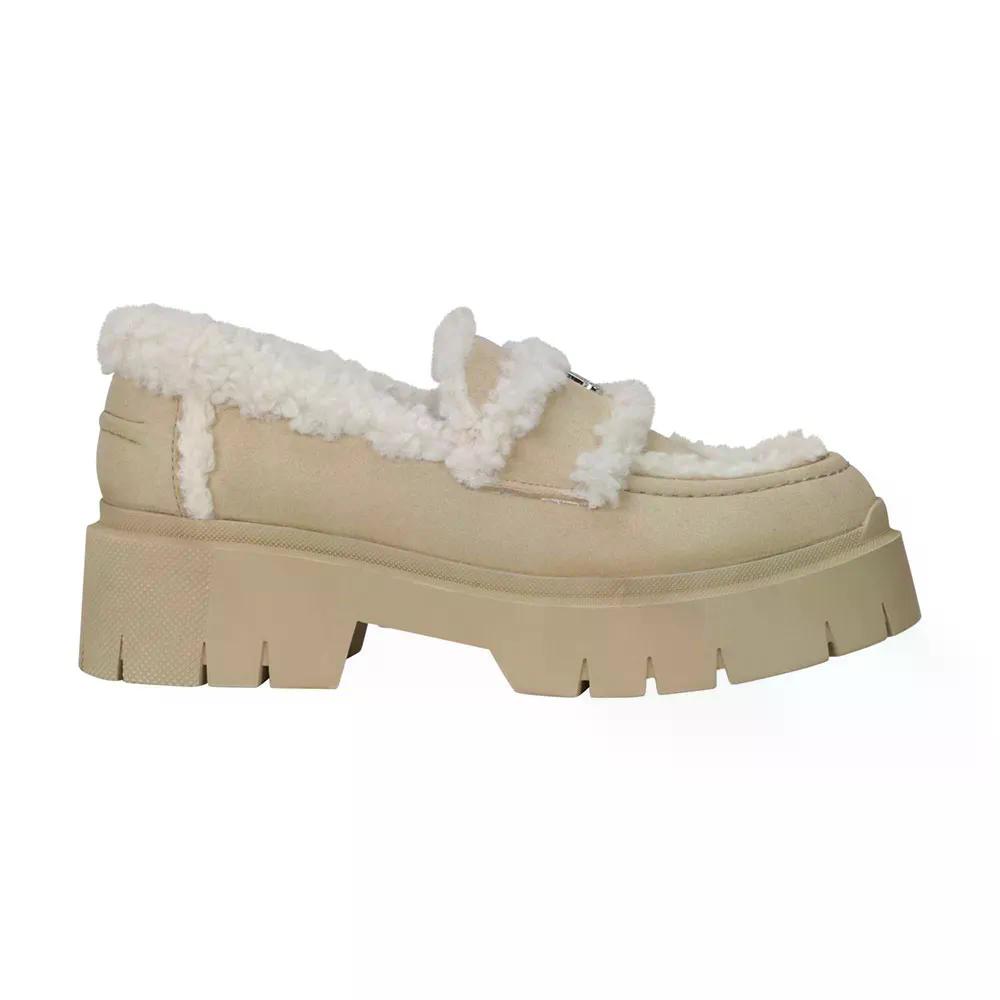 ヒューゴ クリス 置き目毛革 MCRSD 置き目毛革 成人女性 （ OpenBeige ） | HUGO Kris Loafer Mcrsd loafers woman  [t]