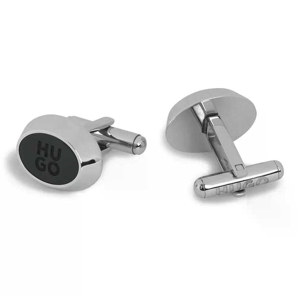 ヒューゴ 50552588 カフリンクス （ Black ） | HUGO 50552588 cufflinks  [t]