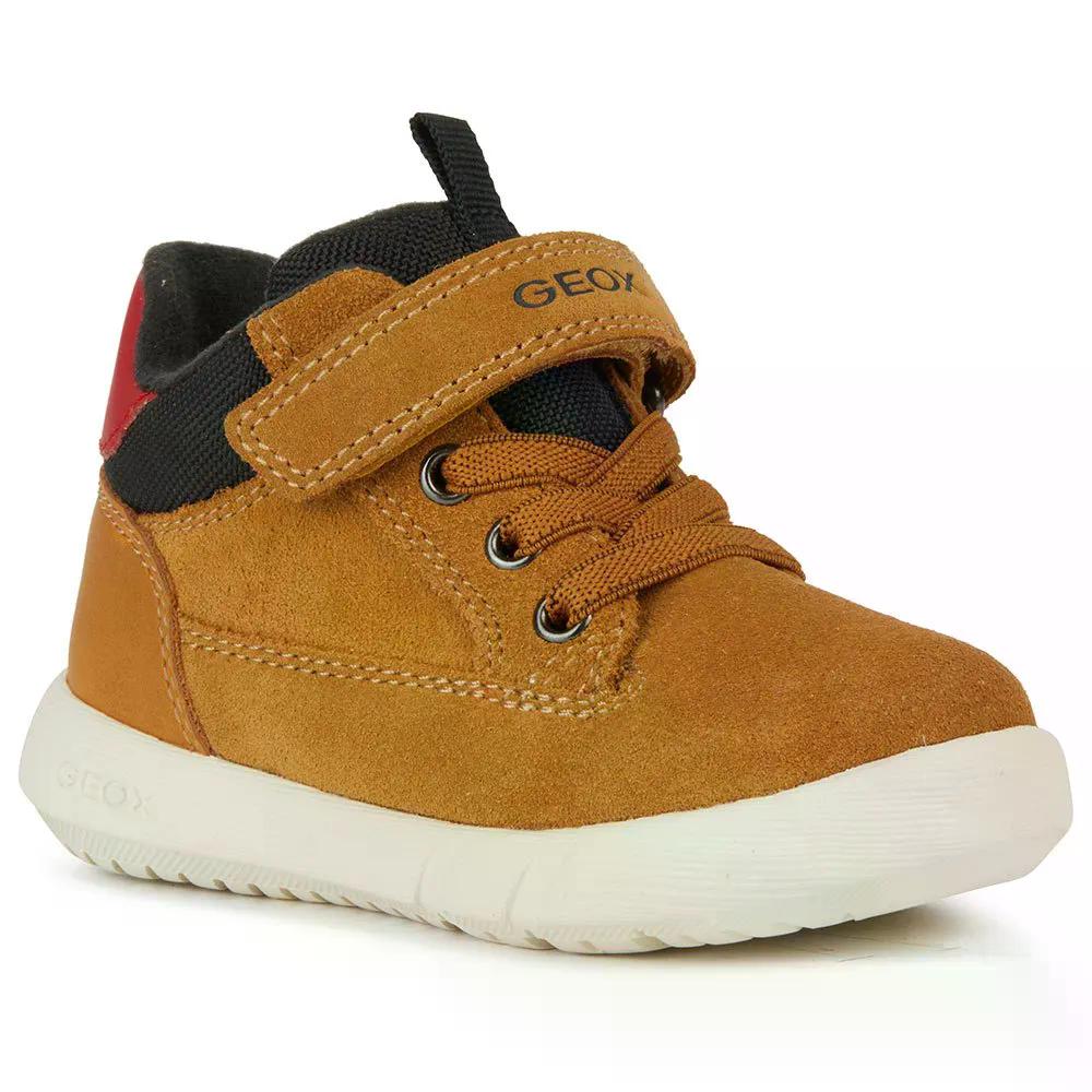ジェオックス ハイルー キッズ スニーカー （ Curry/Black ） | GEOX Hyroo Kids trainers [t]