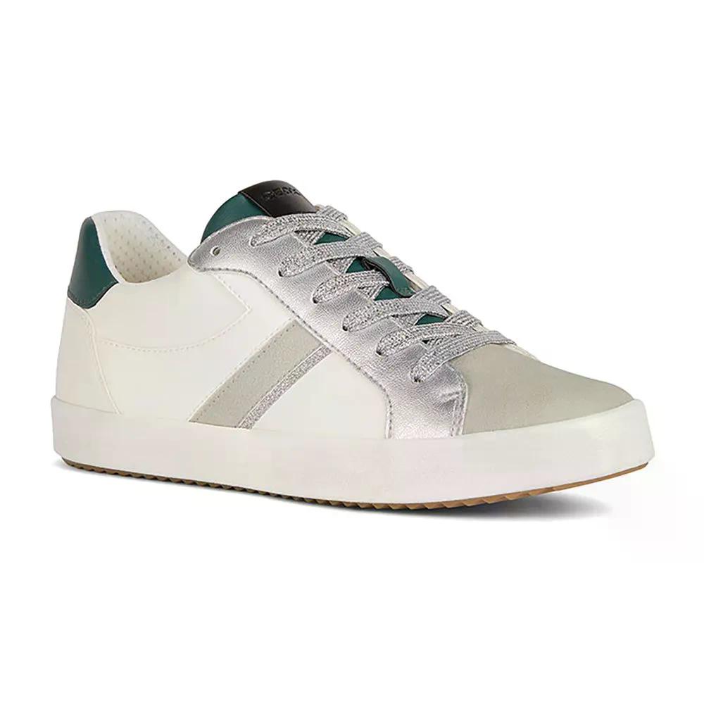 ジェオックス ブロミー スニーカー （ OpticWhite/DarkGreen ） | GEOX Blomiee trainers [t]