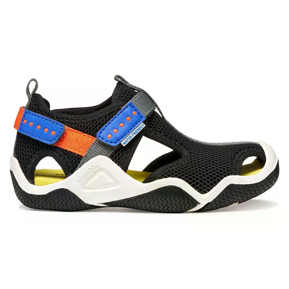 ジェオックス ウェーダー キッズ サンダル （ Black/Orange ） | GEOX Wader Kids sandals [t]