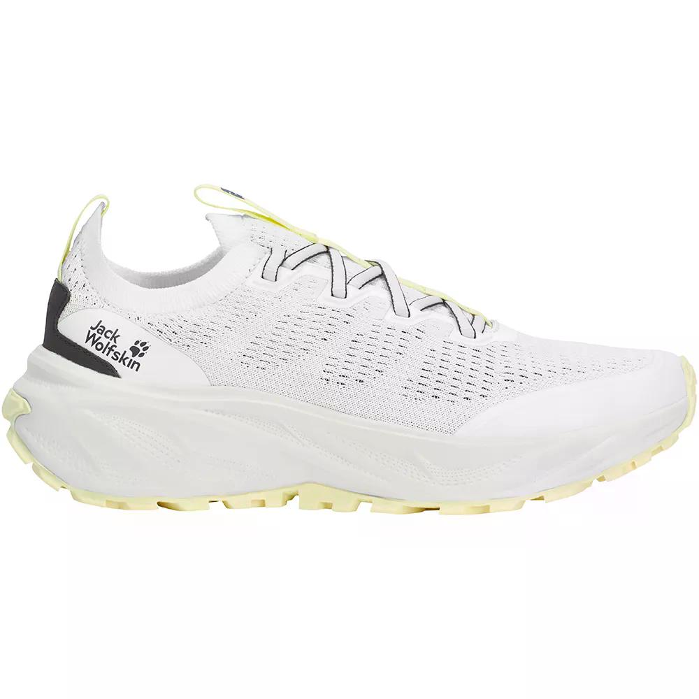 ジャックウルフスキン トレイル 編み物 置き目 山歩きシューズ レディース （ StarkWhite ） | JACK WOLFSKIN Trail Knit Low Hiking Shoes Women  [t]