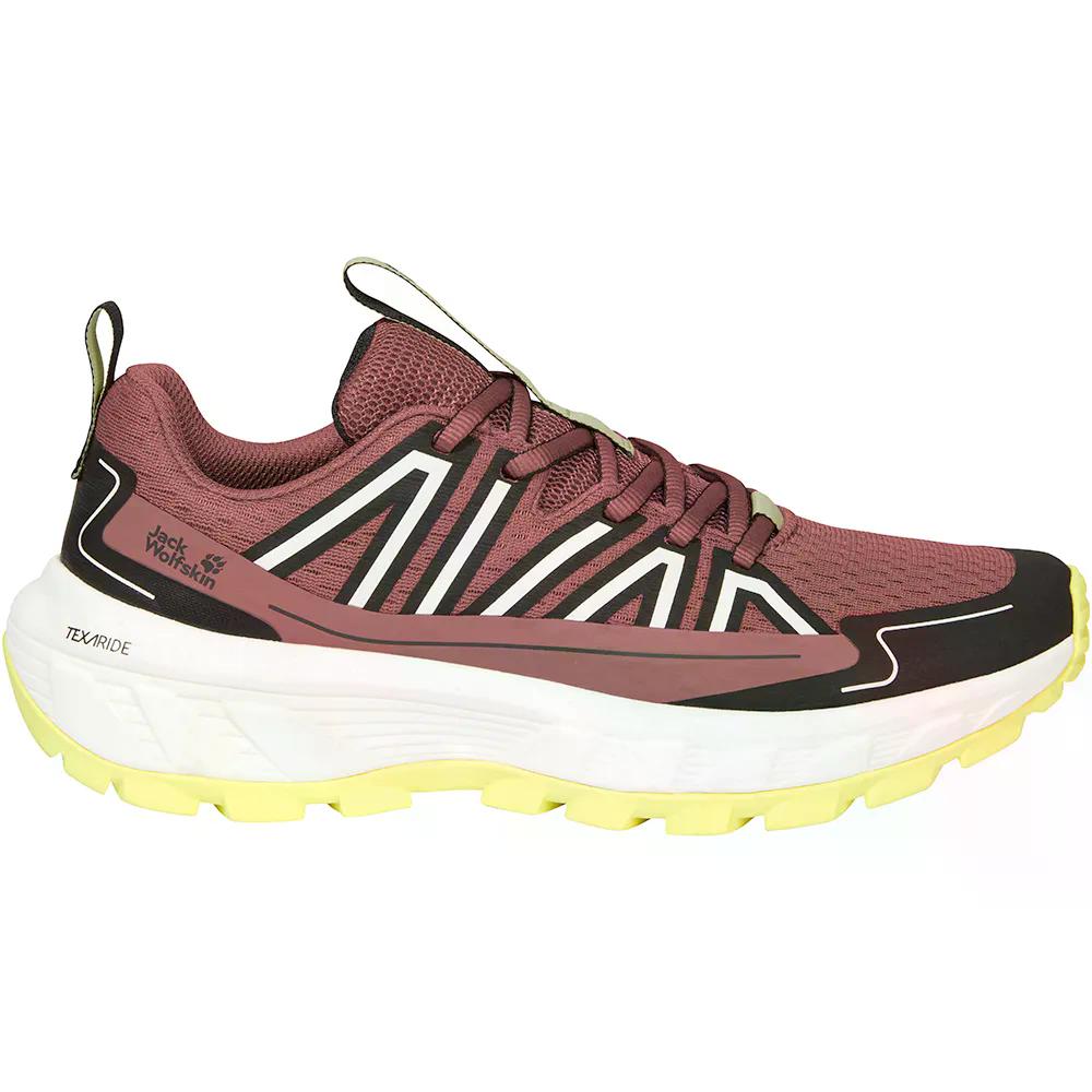 ジャックウルフスキン ワイルド 山歩き 置き目 山歩きシューズ レディース （ MineralRed ） | JACK WOLFSKIN Wild Hike Low Hiking Shoes Women  [t]
