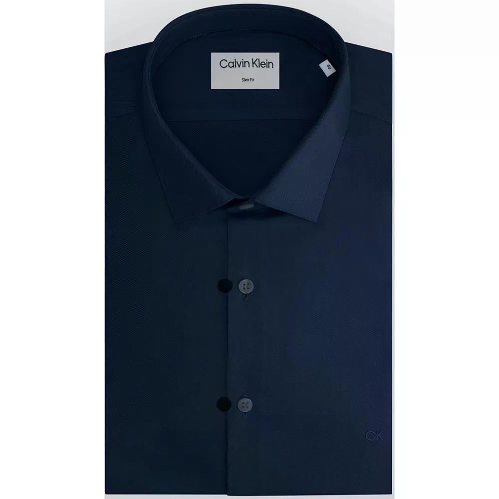 カルバン・クライン ツイル イージーケア スリム フィット ロングスリーブ シャツ （ NightSky ） | CALVIN KLEIN Twill Easy Care Slim Fit long sleeve shirt [t]