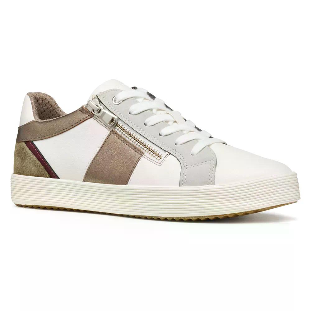 ジェオックス ブロミー スニーカー ウーマン （ White/Sand ） | GEOX Blomiee sneakers woman [t]｜クライムスワールド 店