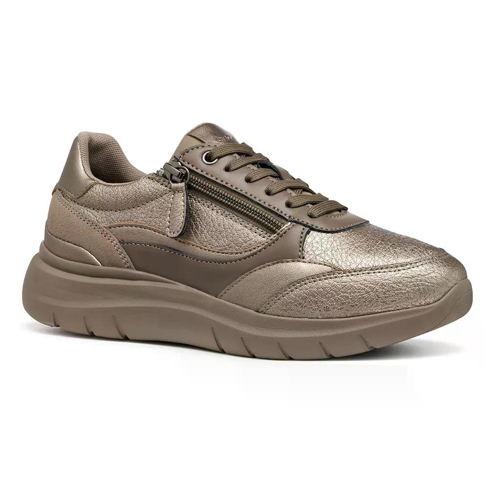 ジェオックス プラマリー レースレス スニーカー ウーマン （ Taupe/Sand ） | GEOX Plummery Laceless sneakers woman [t]