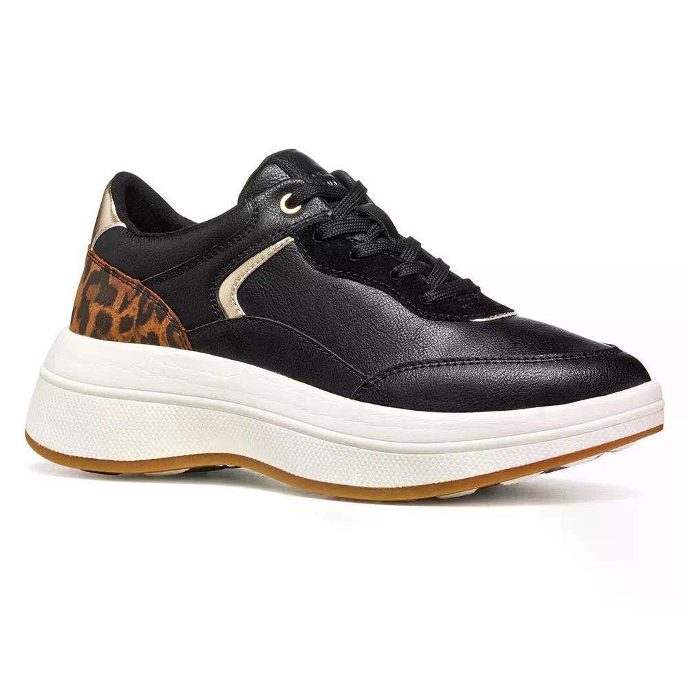 ジェオックス スフェリカ エキューブ-3 スニーカー 成人女性 （ Black/Cognac ） | GEOX Spherica Ecub-3 sneakers woman  [t]