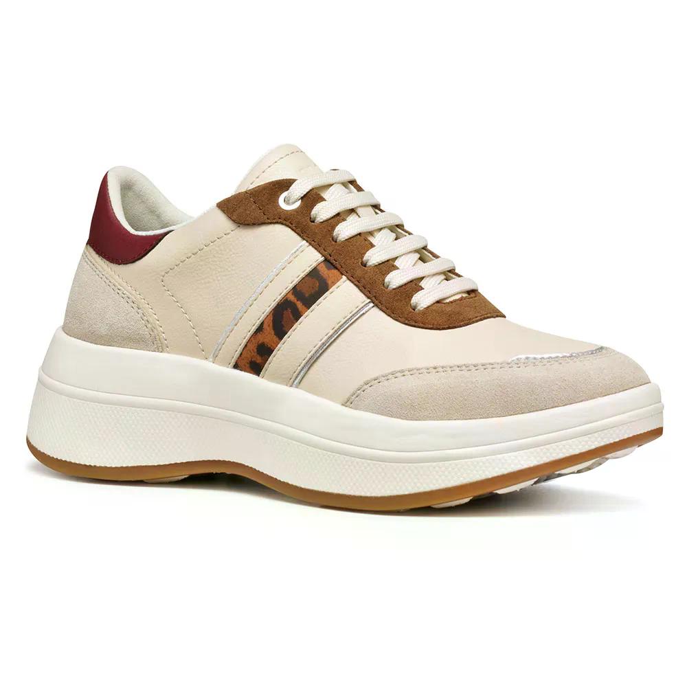 ジェオックス スフェリカ エキューブ-3 スニーカー 成人女性 （ Papyrus/LightTaupe ） | GEOX Spherica Ecub-3 sneakers woman  [t]