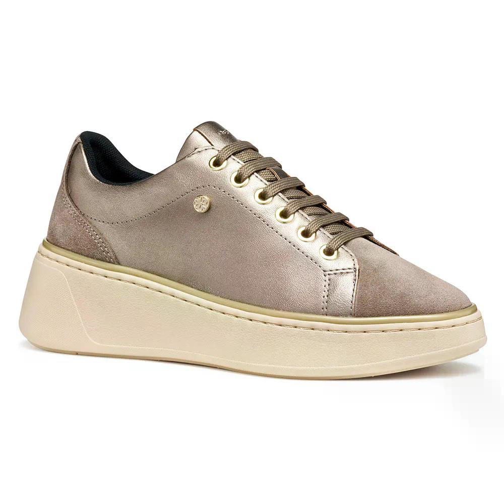 ジェオックス サンネッティ スニーカー 成人女性 （ Sand/Taupe ） | GEOX Sunnetty sneakers woman  [t]