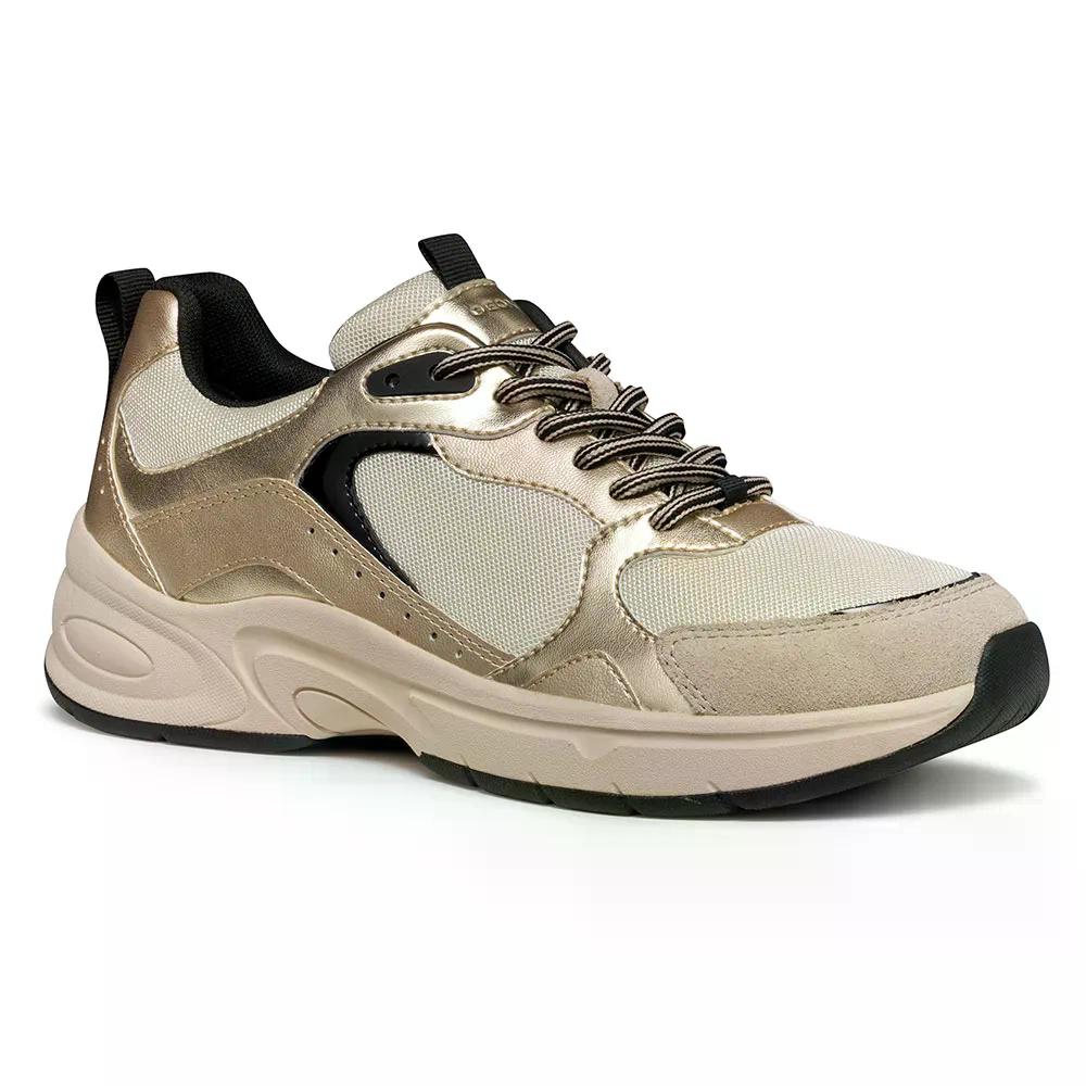 ジェオックス ザルヴィア スニーカー 成人女性 （ Papyrus/LightGold ） | GEOX Zarvia sneakers woman  [t] メンズ靴-靴-スニーカー