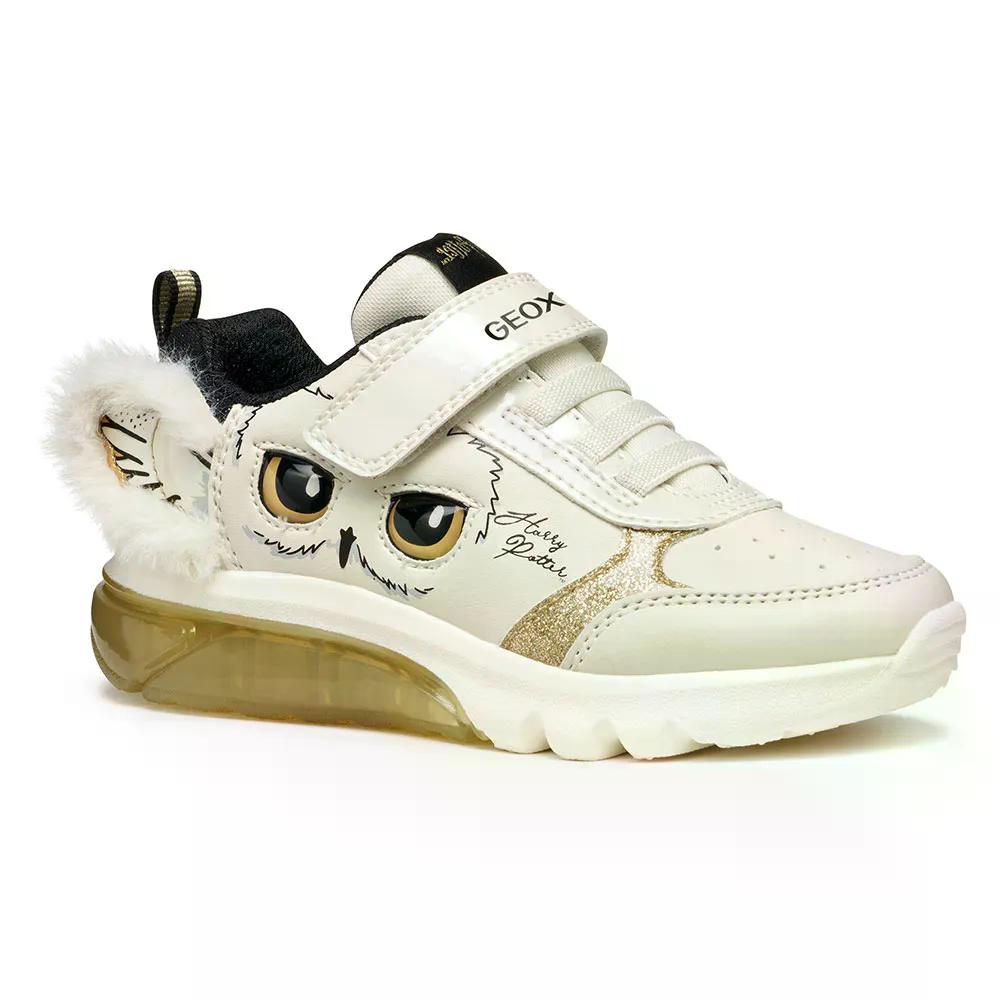ジェオックス シバードロン スピード競技受け答え スニーカー ガールズ （ LightIvory/Platinum ） | GEOX Ciberdron Laceless sneakers  Girls  [t]