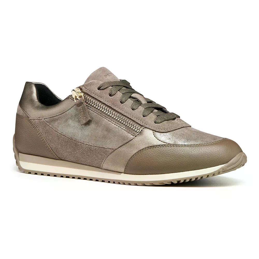 ジェオックス カリテ A スニーカー 成人女性 （ DarkTaupe ） | GEOX Calithe A sneakers woman  [t]
