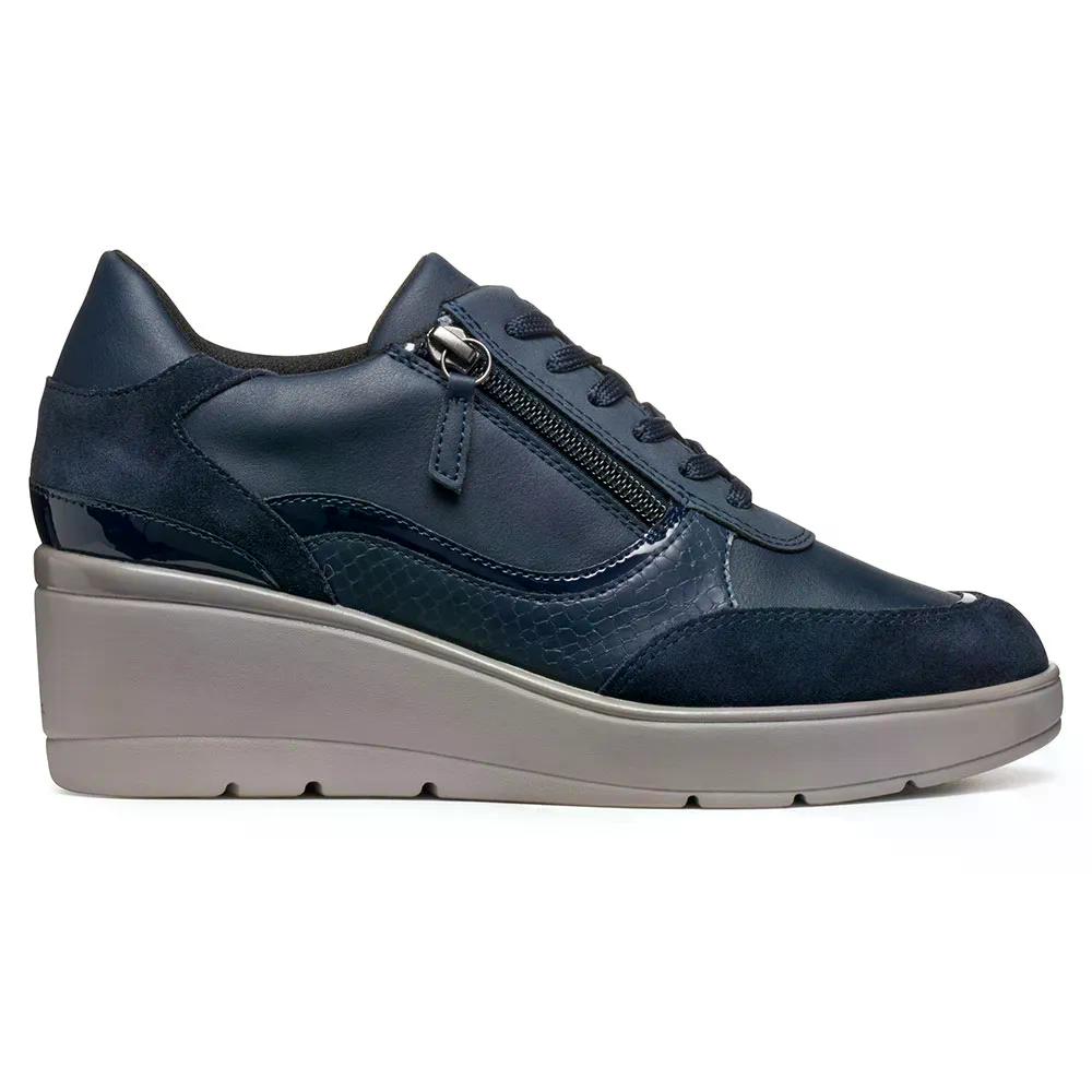 ジェオックス イルデ スピード競技受け答え スニーカー ガールズ （ Navy ） | GEOX Ilde Laceless sneakers  Girls  [t]
