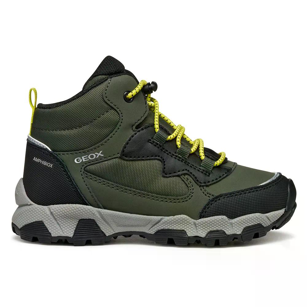 ジェオックス マグネター ABX スニーカー ボーイズ （ Military/Lime ） | GEOX Magnetar Abx sneakers Boys [t]