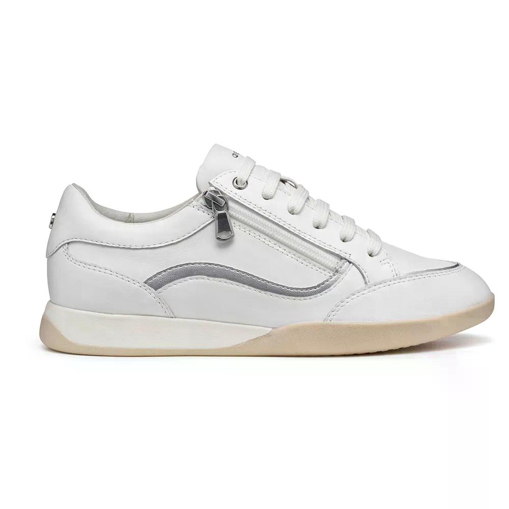 ジェオックス マリエミー スニーカー 成人女性 （ White/Silver ） | GEOX Maryemy sneakers woman  [t]