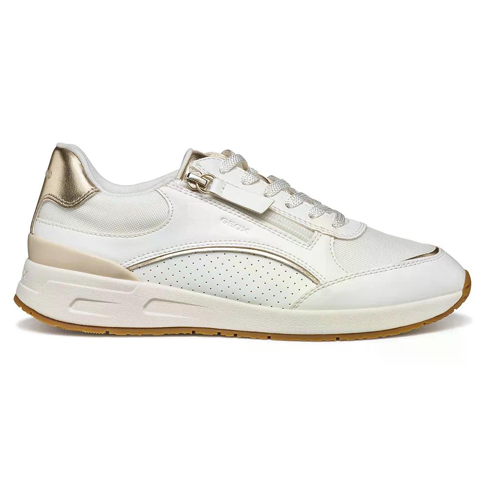 ジェオックス ブルミヤ B スニーカー ウーマン （ White/LightGold ） | GEOX Bulmya B sneakers woman [t]｜クライムスワールド 店 13,032円